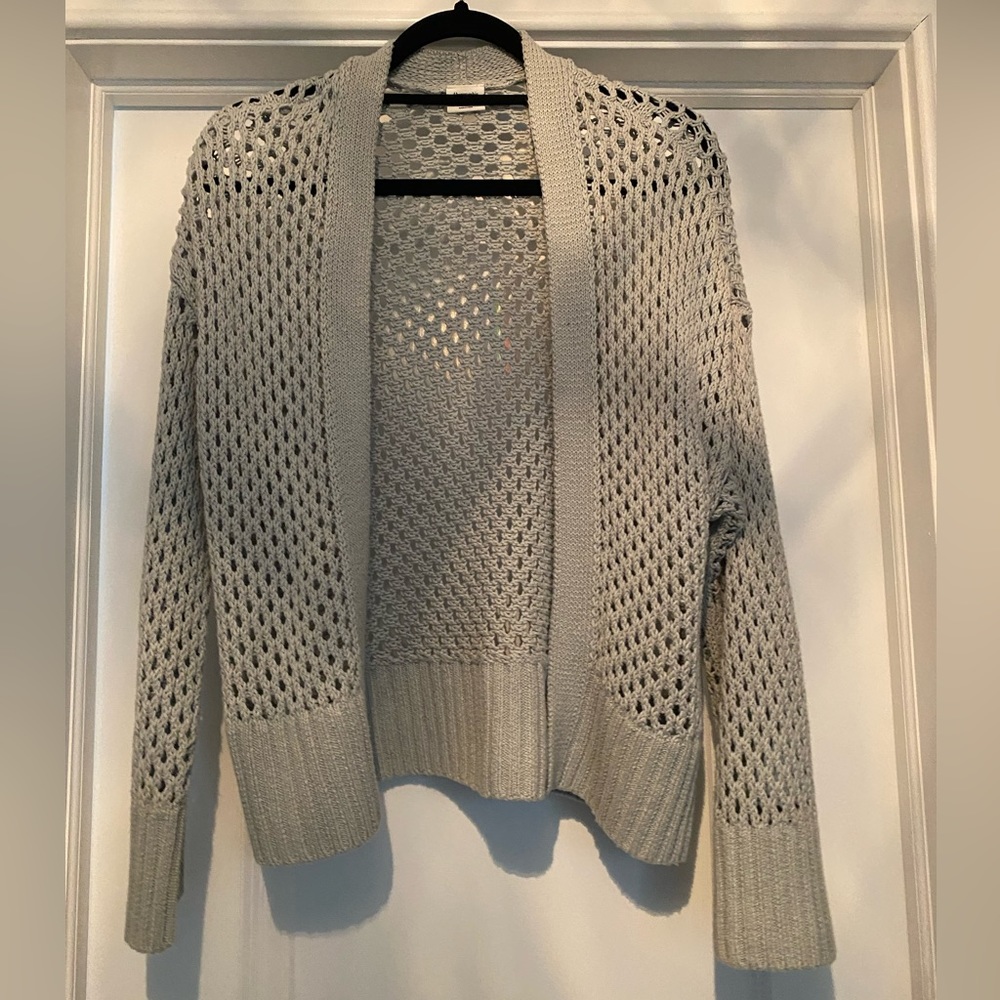 Grey blue summer cardigan